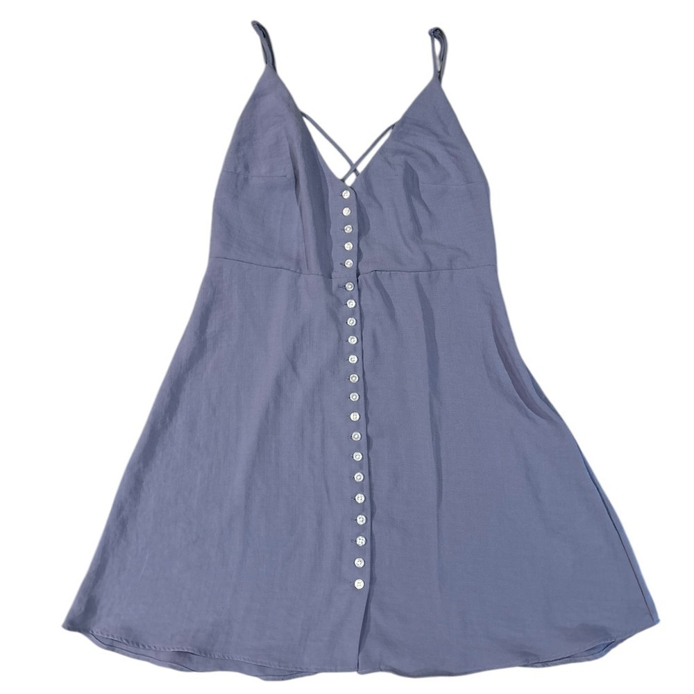 Urban outfitters periwinkle button up front slip dress M